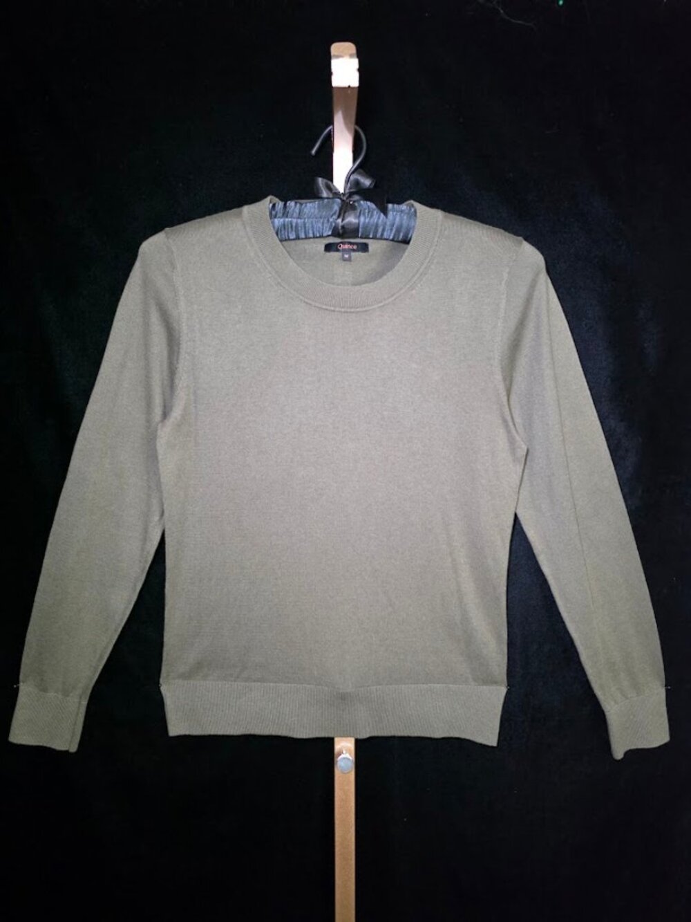 Quince Lightweight Cotton Cashmere Crew Sweater M